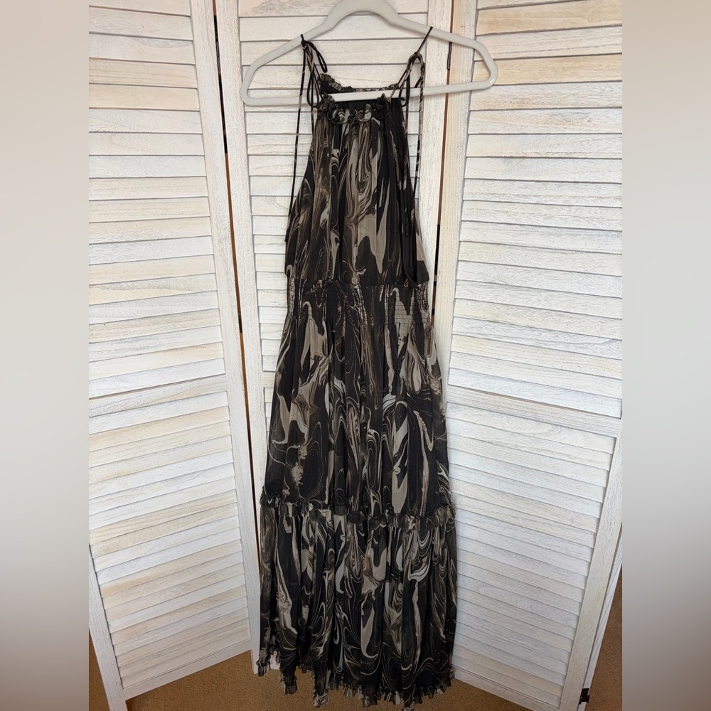 Banana Republic Marbled Maxi Dress, Medium Tall